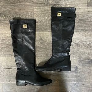 Michael Kors Black Leather Boots